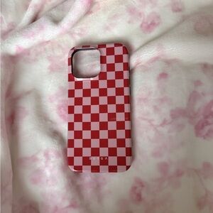 Red Checkered iPhone 16 Pro Max Case (6.9”)